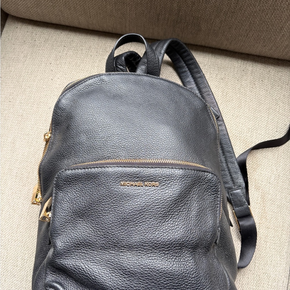 Michael Kors Black Textured Men's Backpack
